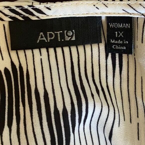 Apt 9 Boho V-Neck long Sleeve High Low Tunic Top Women Size 1X - Picture 5 of 6